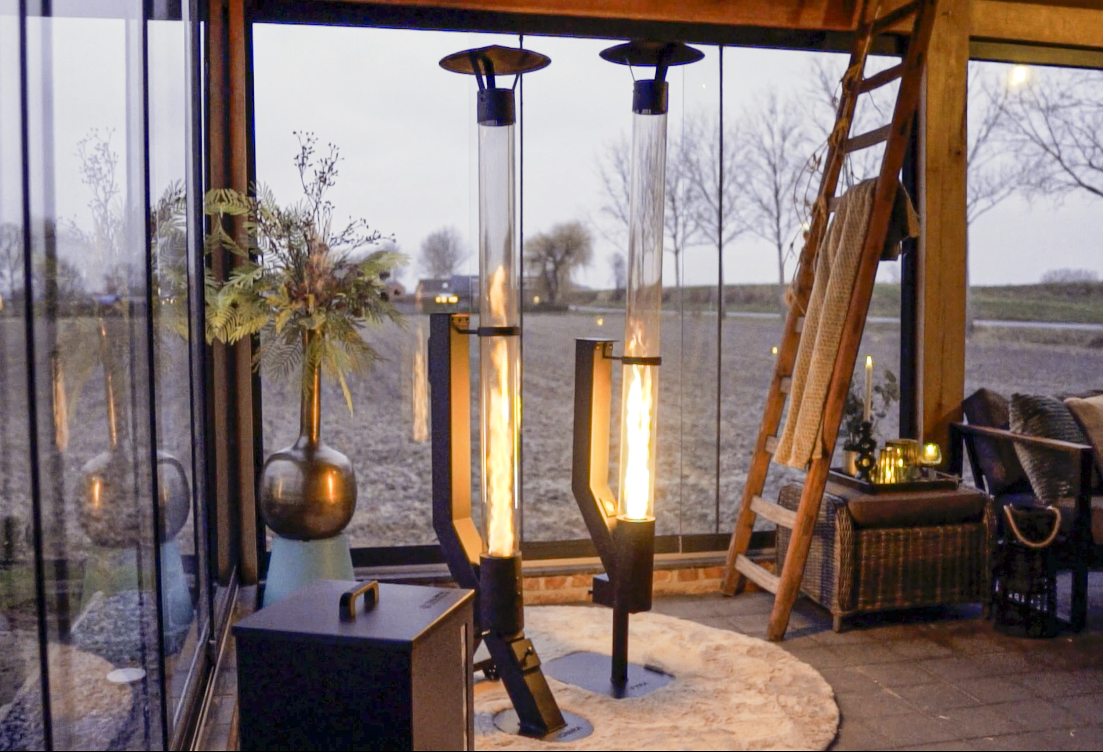 電気不要ペレットストーブ