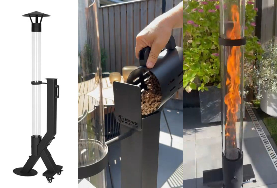 アウトドア ペレットストーブ 可動型 イグニラ 5kW